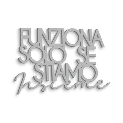 Scritta in Legno Solo se stiamo insieme