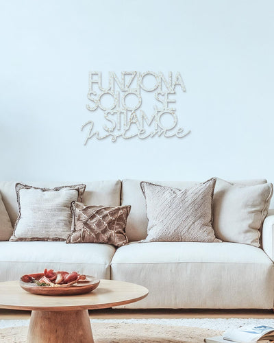 Scritta in Legno Solo se stiamo insieme