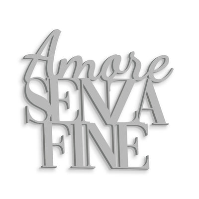 Scritta in Legno Amore senza fine