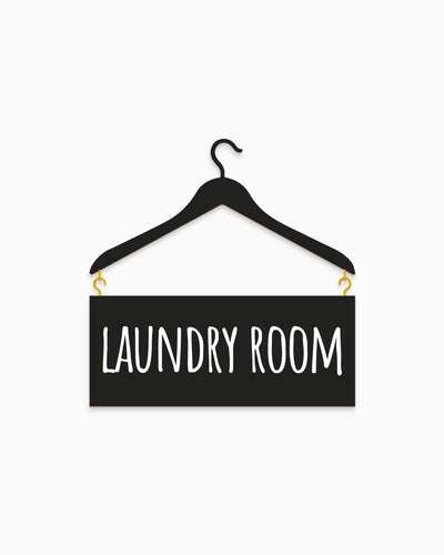 Scritta in Legno my Laundry