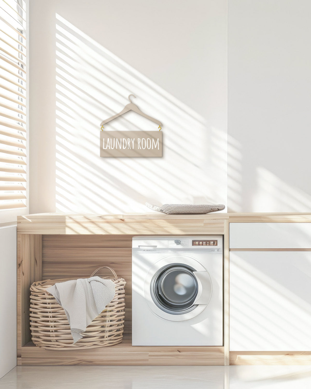 Scritta in Legno my Laundry