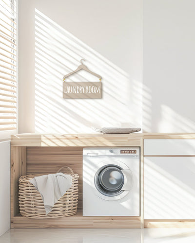 Scritta in Legno my Laundry