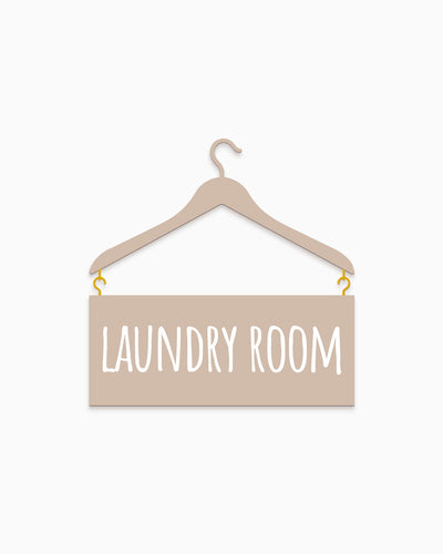 Scritta in Legno my Laundry