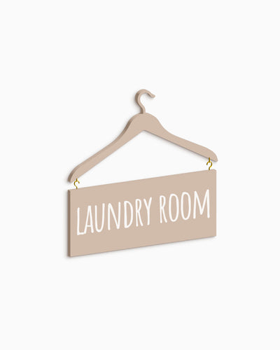Scritta in Legno my Laundry