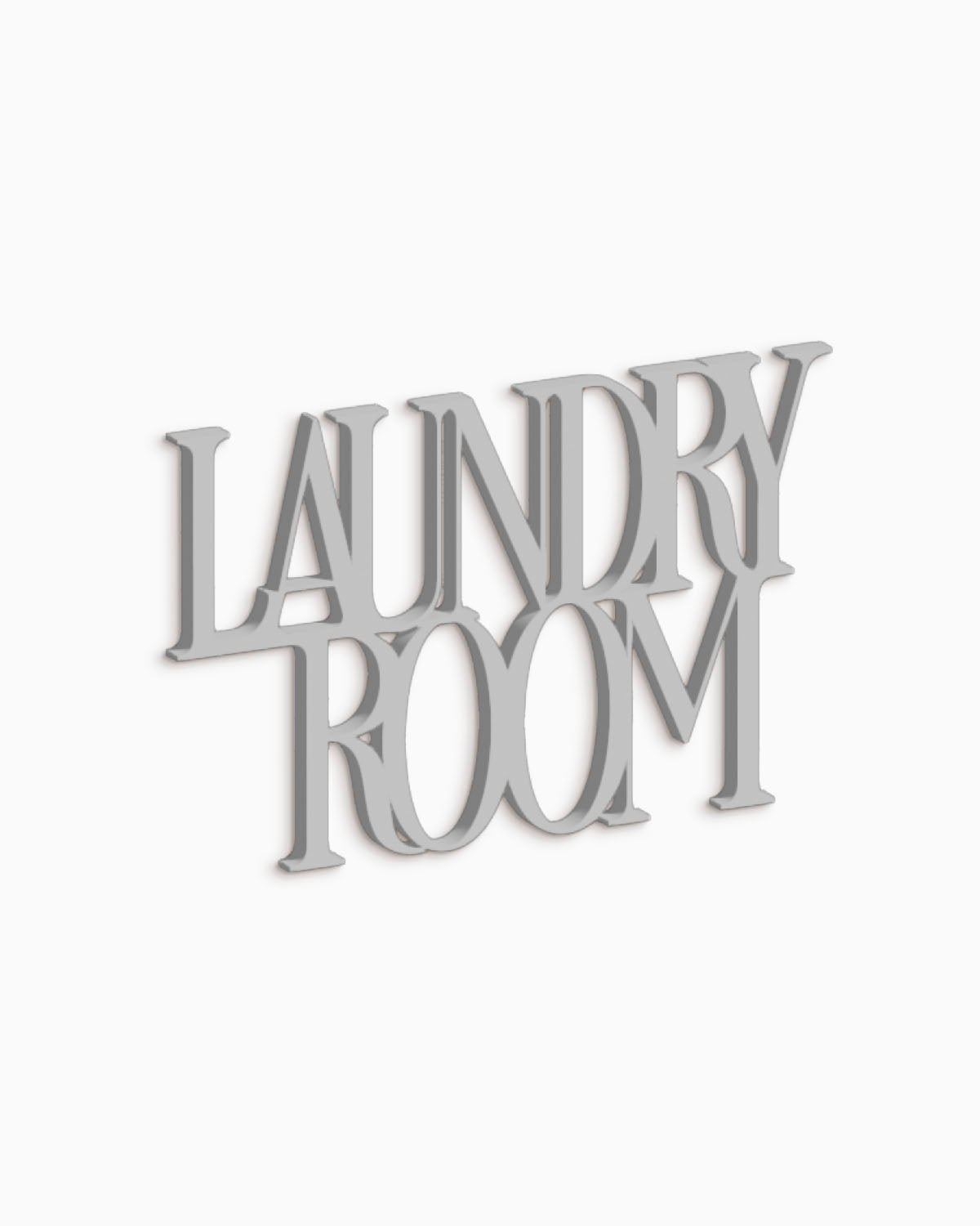 Scritta in Legno Laundry Room