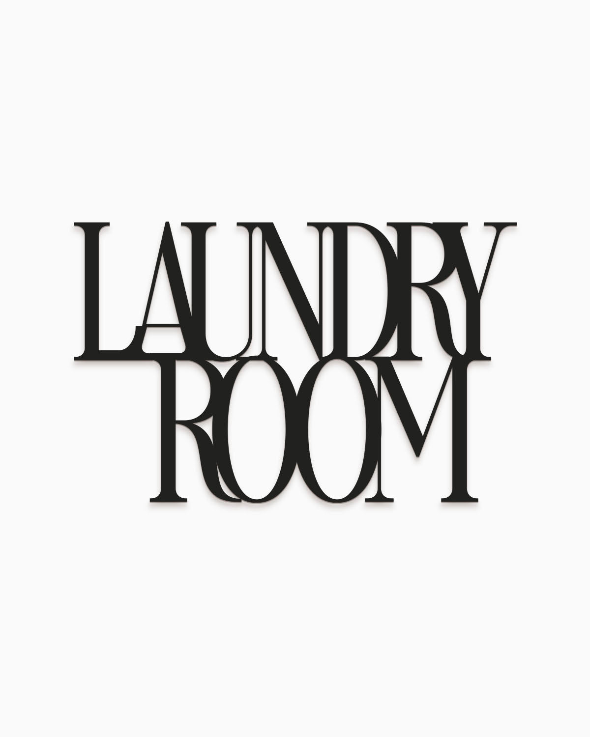 Scritta in Legno Laundry Room