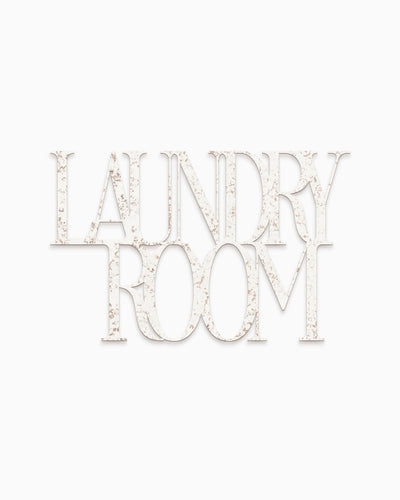 Scritta in Legno Laundry Room