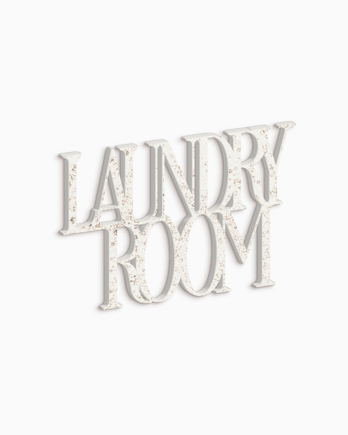 Scritta in Legno Laundry Room