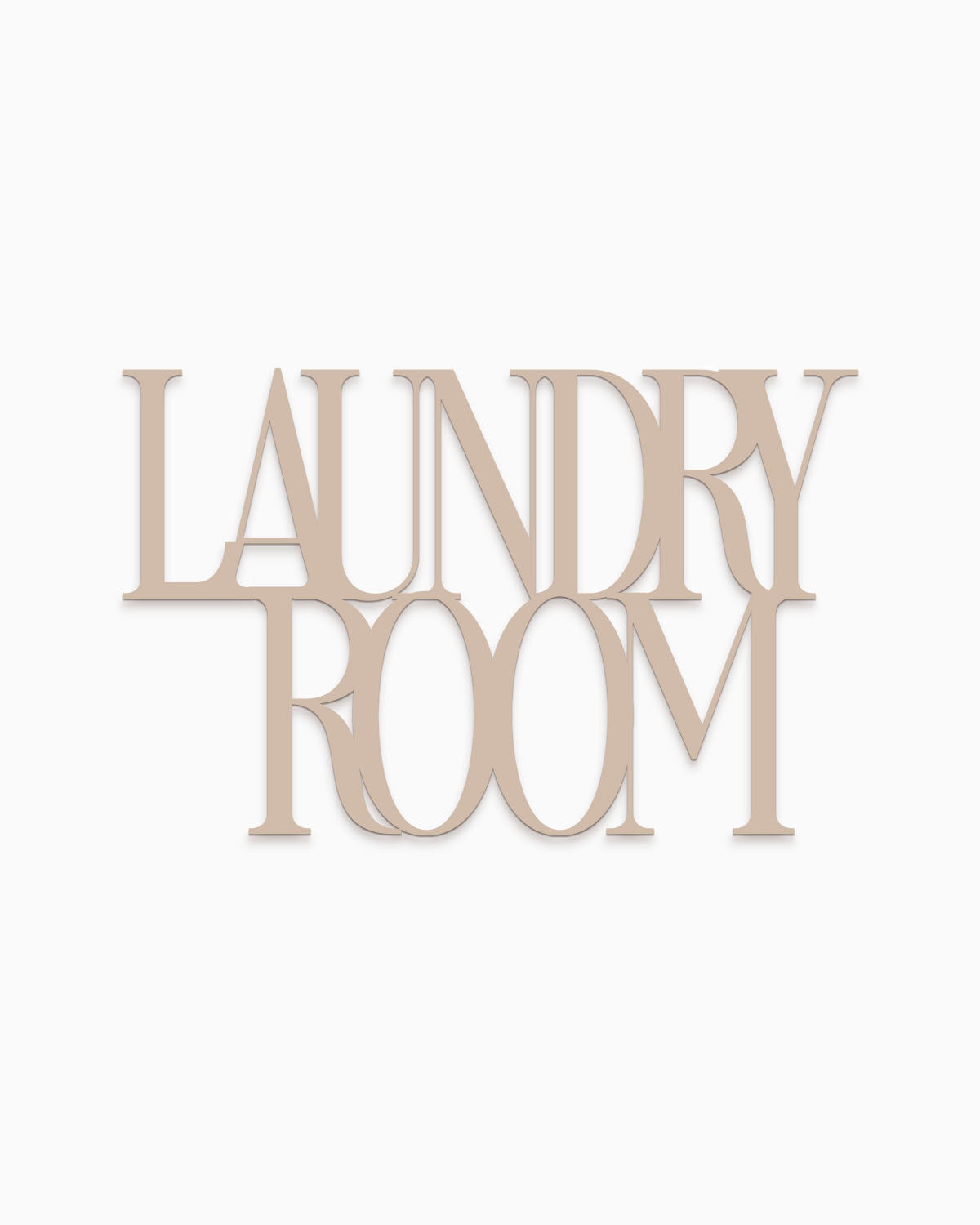 Scritta in Legno Laundry Room