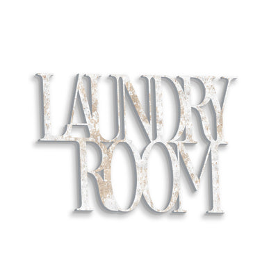 Scritta in Legno Laundry Room