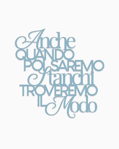 Scritta in legno Poetica