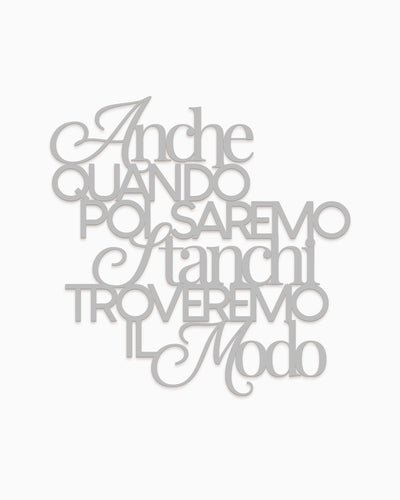 Scritta in legno Poetica