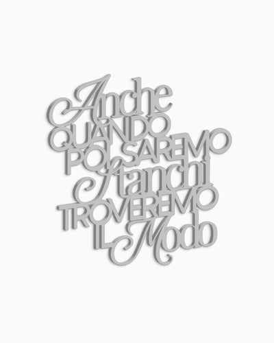 Scritta in legno Poetica