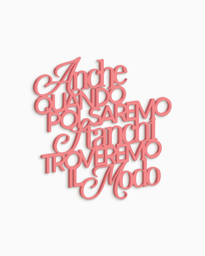 Scritta in legno Poetica