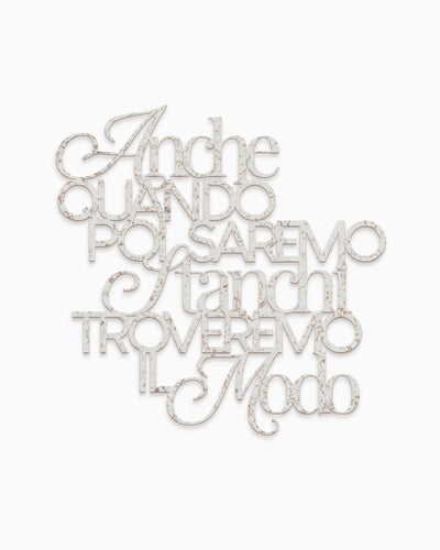 Scritta in legno Poetica