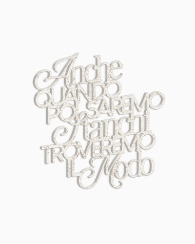Scritta in legno Poetica