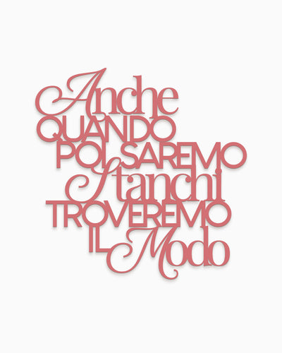 Scritta in legno Poetica