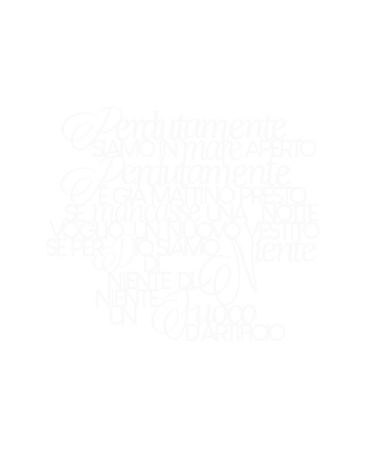 Scritta in legno Perdutamente