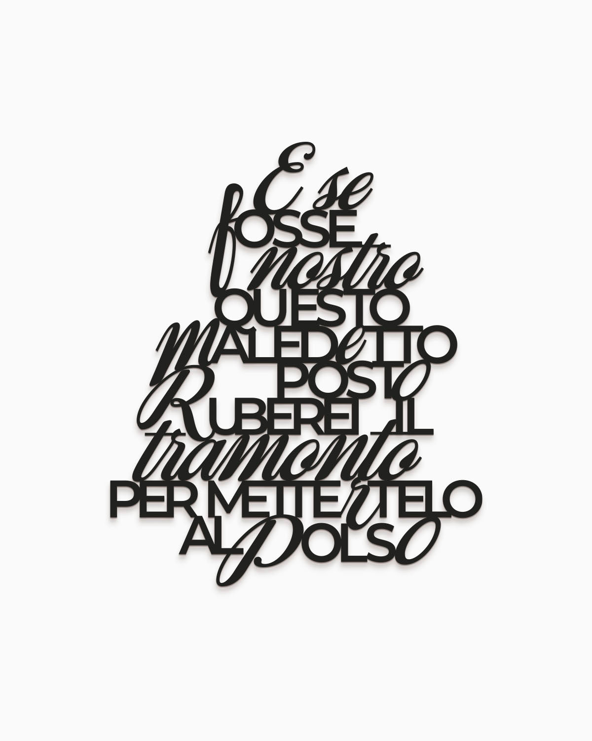 Scritta in legno Comuni Immortali