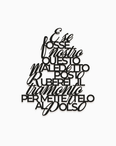 Scritta in legno Comuni Immortali