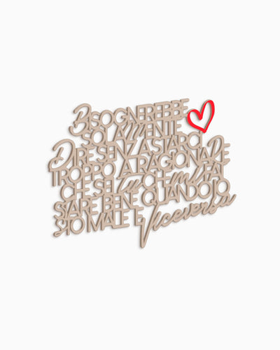 Scritta in legno Viceversa
