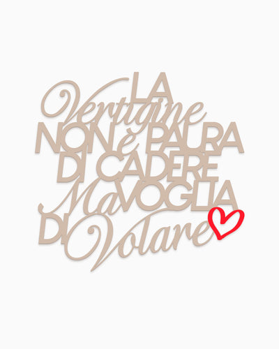 Scritta in legno Mi fido di te