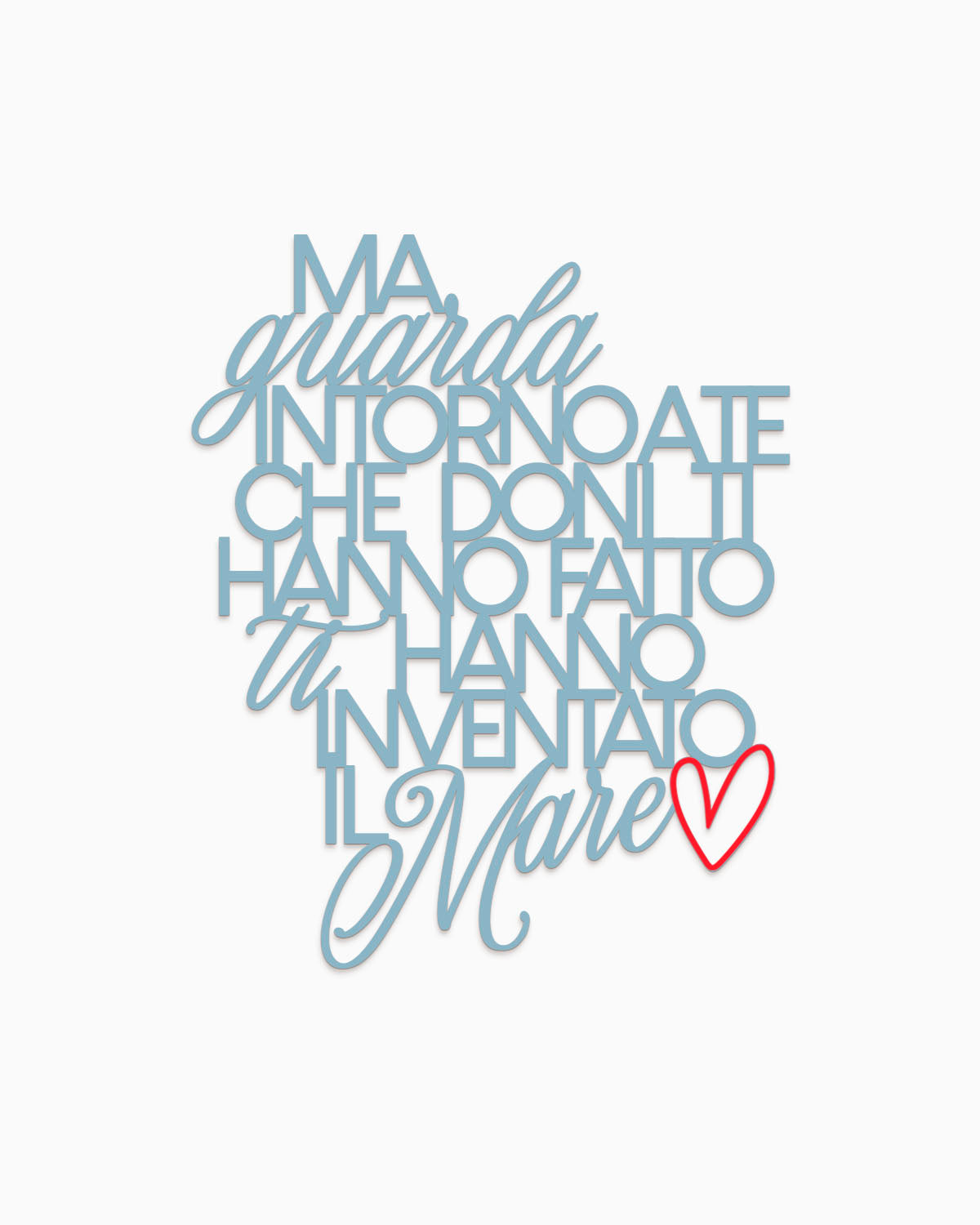 Scritta in legno Meraviglioso