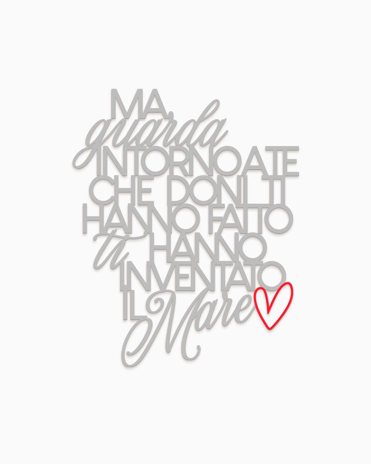 Scritta in legno Meraviglioso