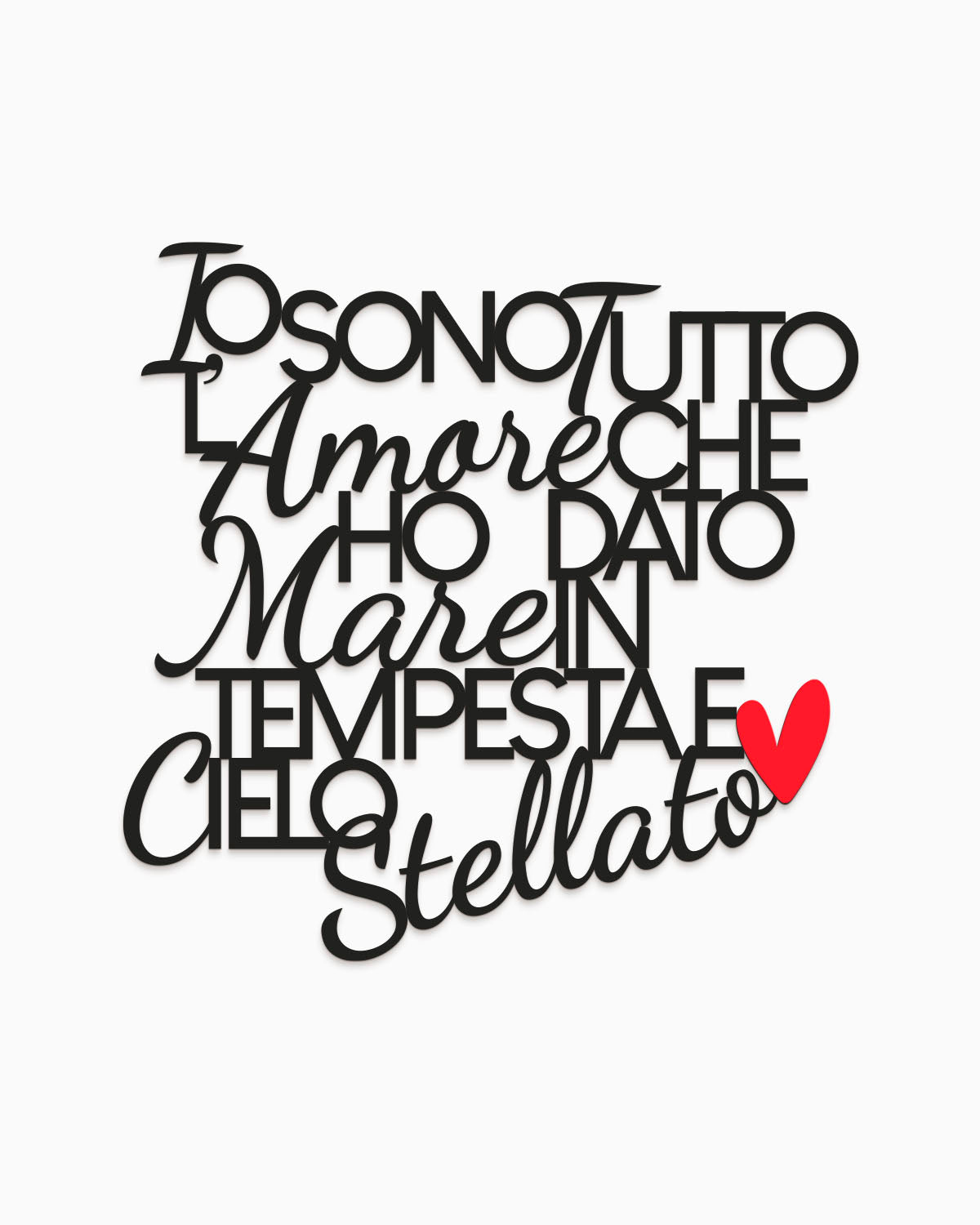 Scritta Un sorriso dentro a un pianto
