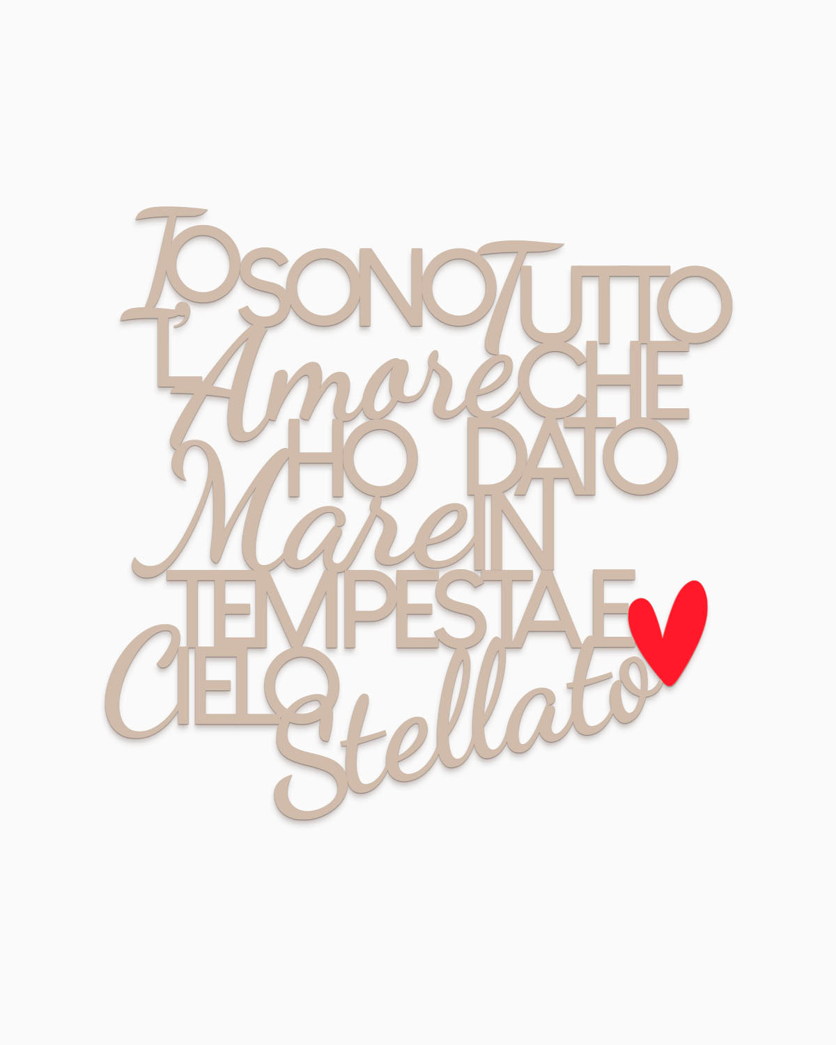 Scritta Un sorriso dentro a un pianto