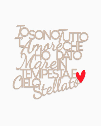 Scritta Un sorriso dentro a un pianto