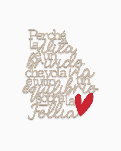 Scritta in legno Sally