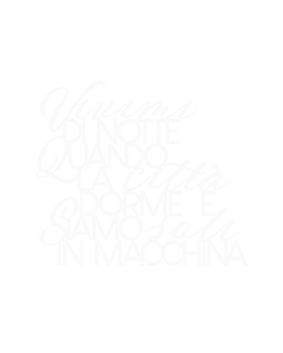 Scritta in legno Vivimi di notte