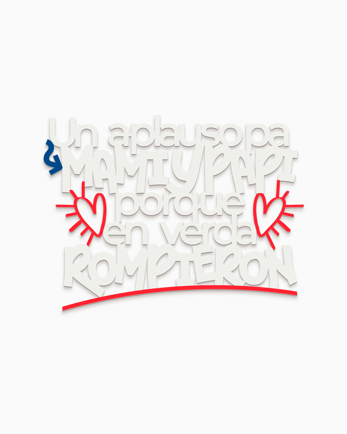 Scritta in legno La Mudanza