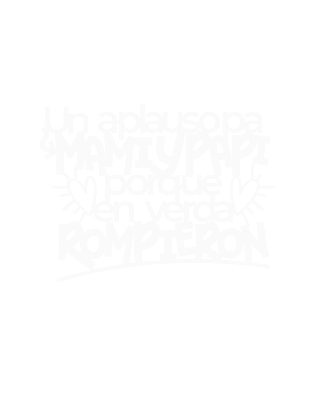 Scritta in legno La Mudanza