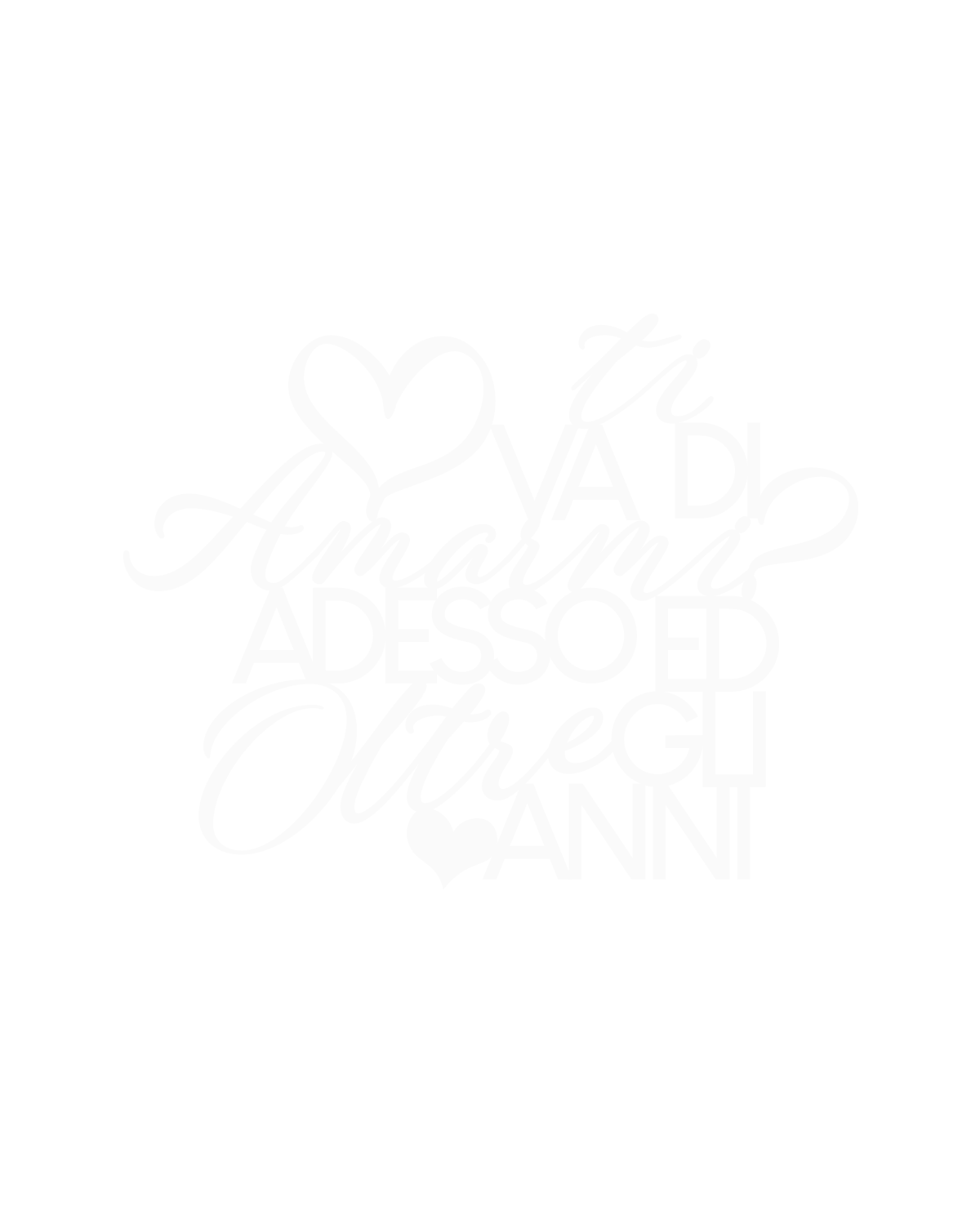 Scritta Ti va di amarmi