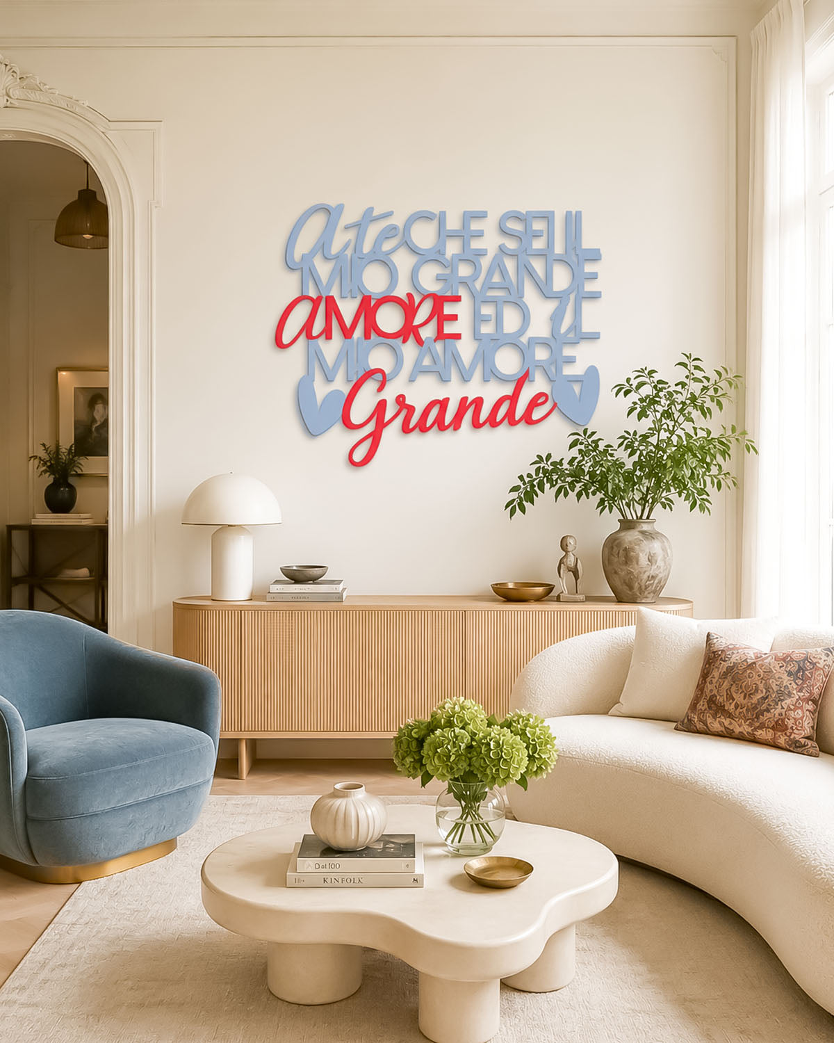 Scritta in legno Grande Amore