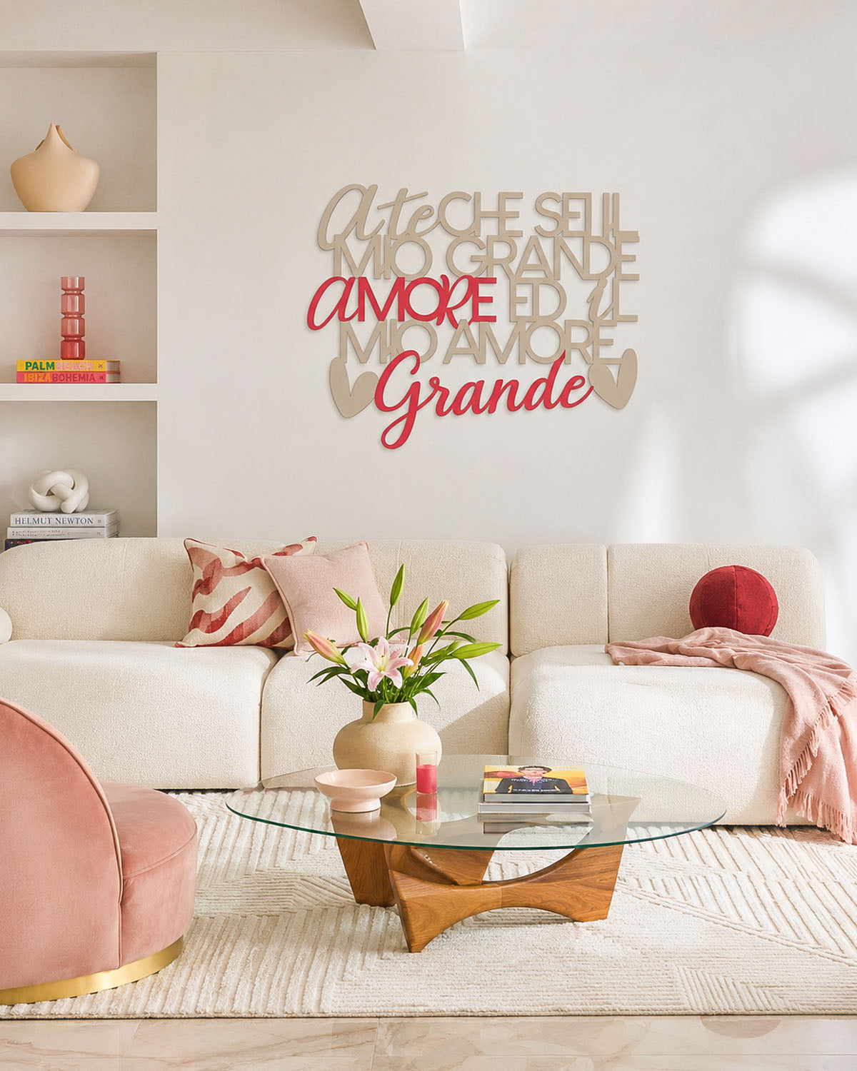 Scritta in legno Grande Amore