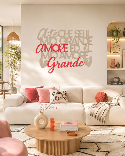 Scritta in legno Grande Amore
