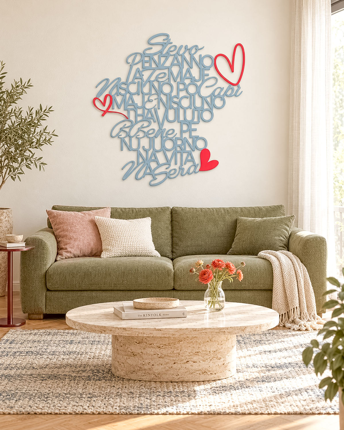 Scritta in legno Per Noi