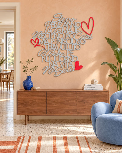 Scritta in legno Per Noi