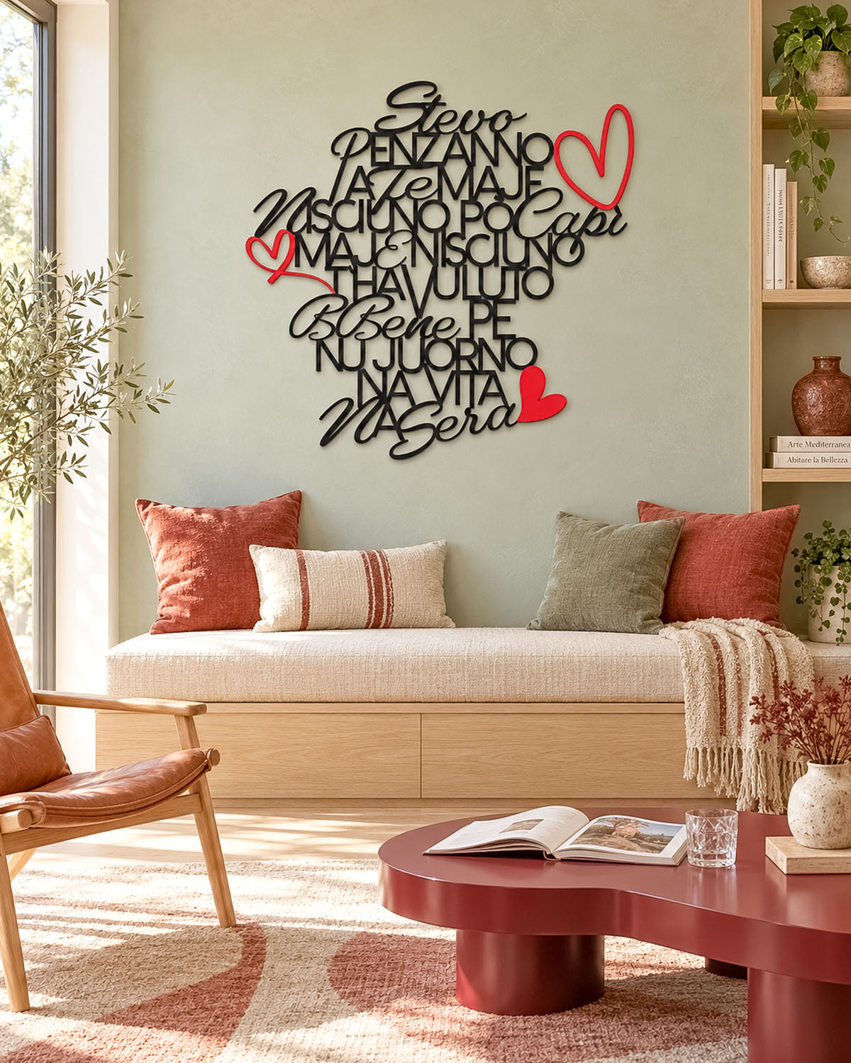 Scritta in legno Per Noi