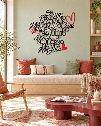 Scritta in legno Per Noi
