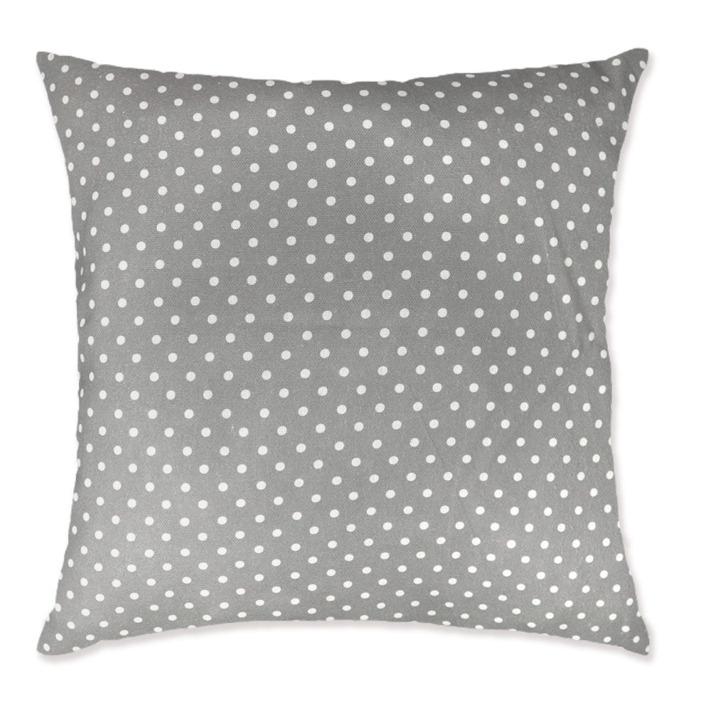 Gray Polka Dot Cushion