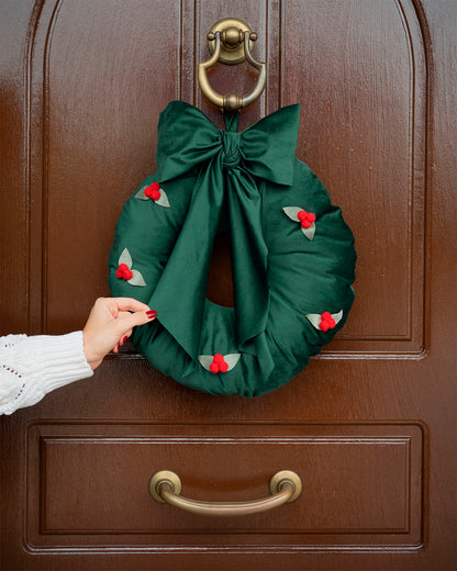 decorazione natalizia, ghirlanda fuori porta decorazione casa #colore_verde