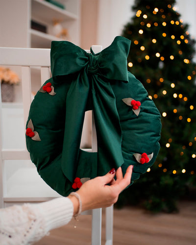 decorazione natalizia, ghirlanda fuori porta decorazione casa #colore_verde