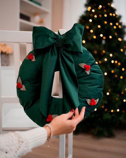 decorazione natalizia, ghirlanda fuori porta decorazione casa #colore_verde