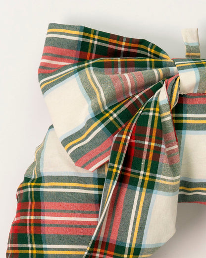 decorazione natalizia, ghirlanda tartan 