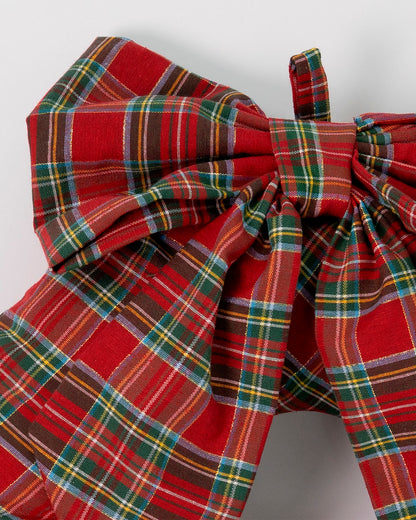 decorazione natalizia, ghirlanda tartan 