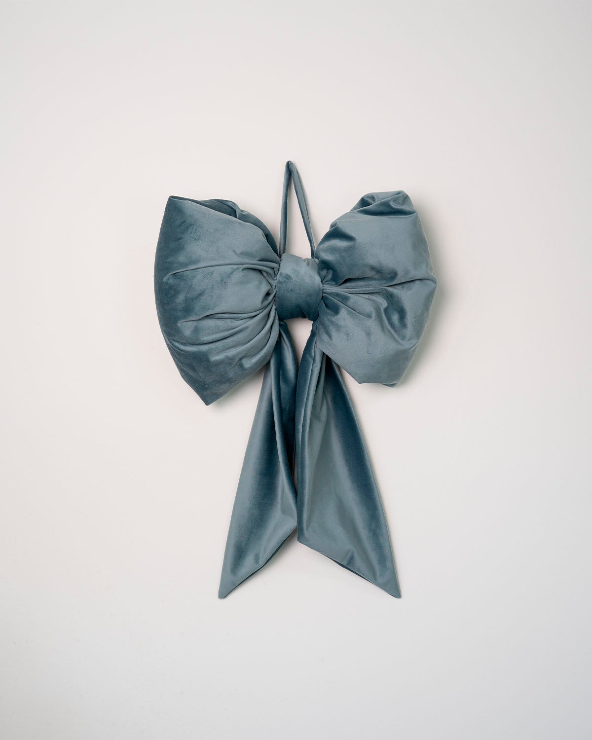 decorazione per la casa, fiocco fuoriporta, decorazione albero natale, decorazione natalizia #colore_azzurro-polvere